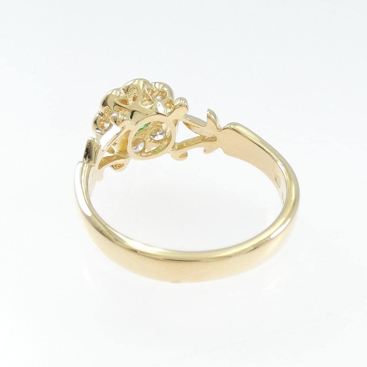 750YG エメラルド リング 0.24CT