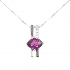 Tasaki Garnet Necklace 4.21CT