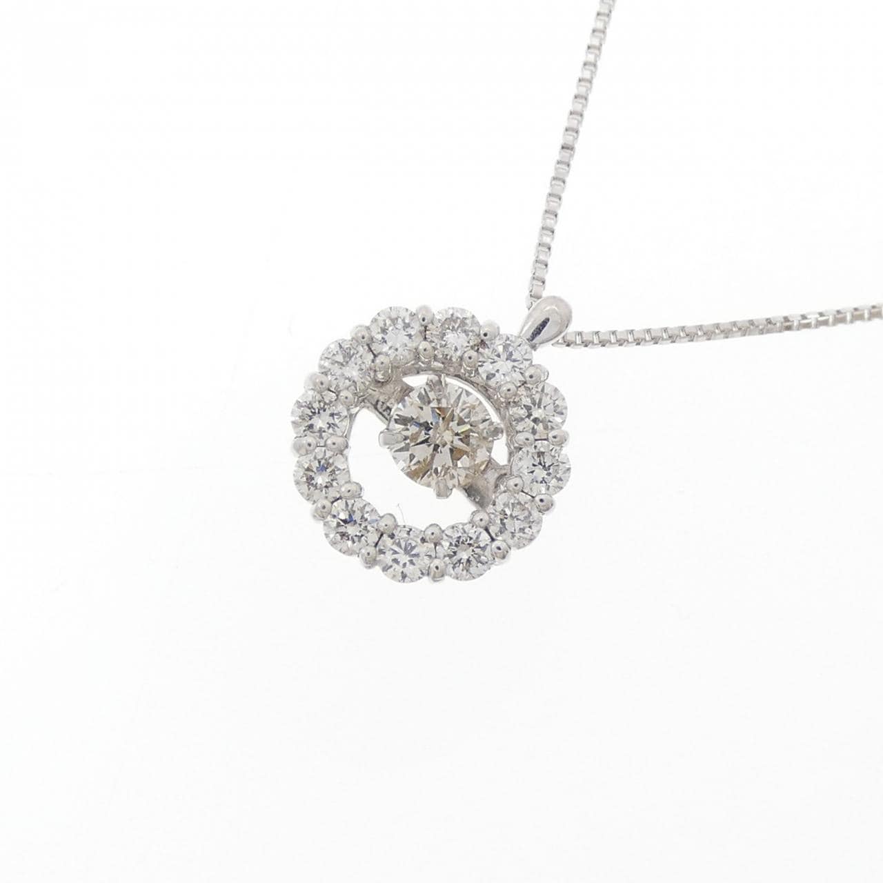 K18WG ダイヤモンド ネックレス 0.50CT