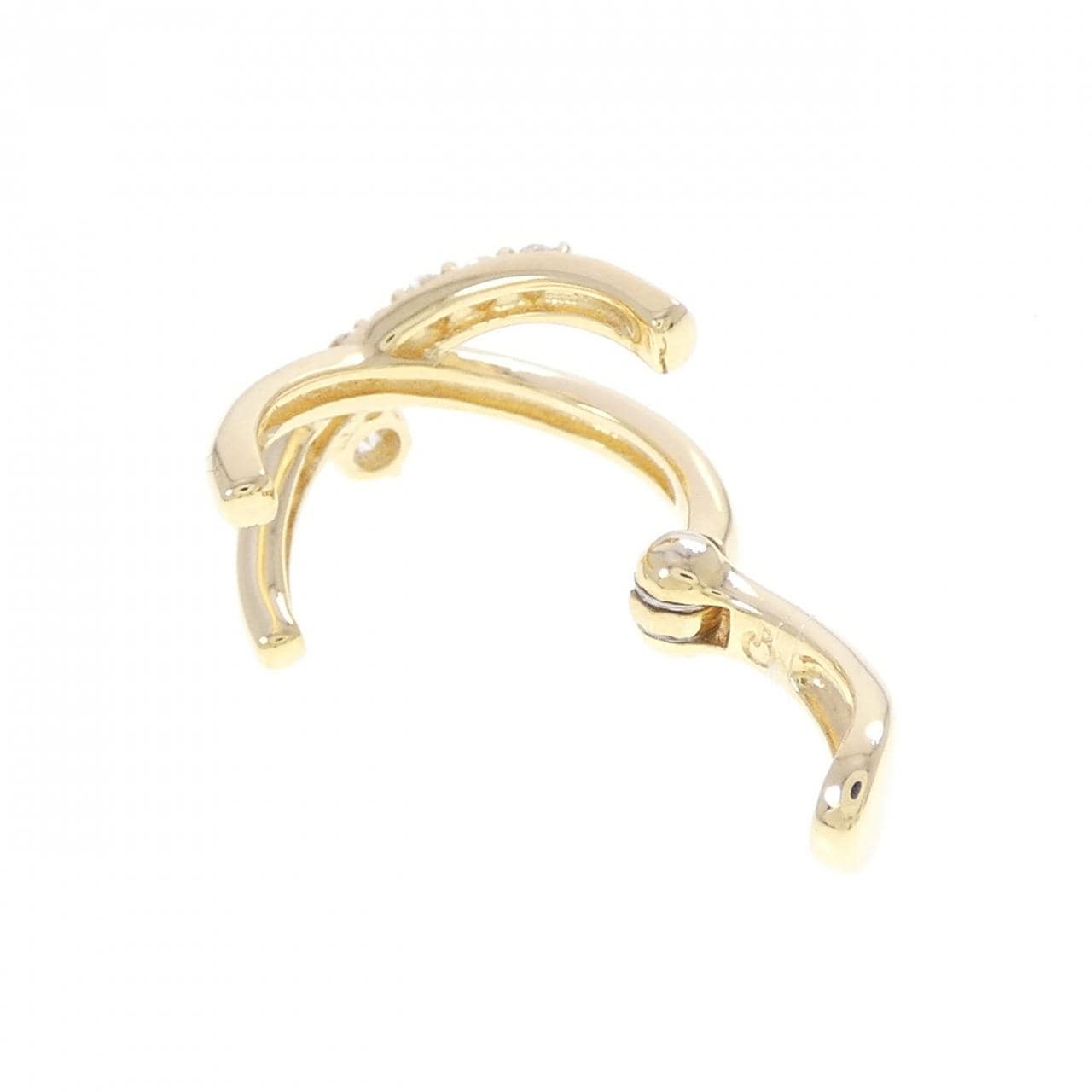 K18YG ダイヤモンド イヤーカフ 0.20CT 片耳