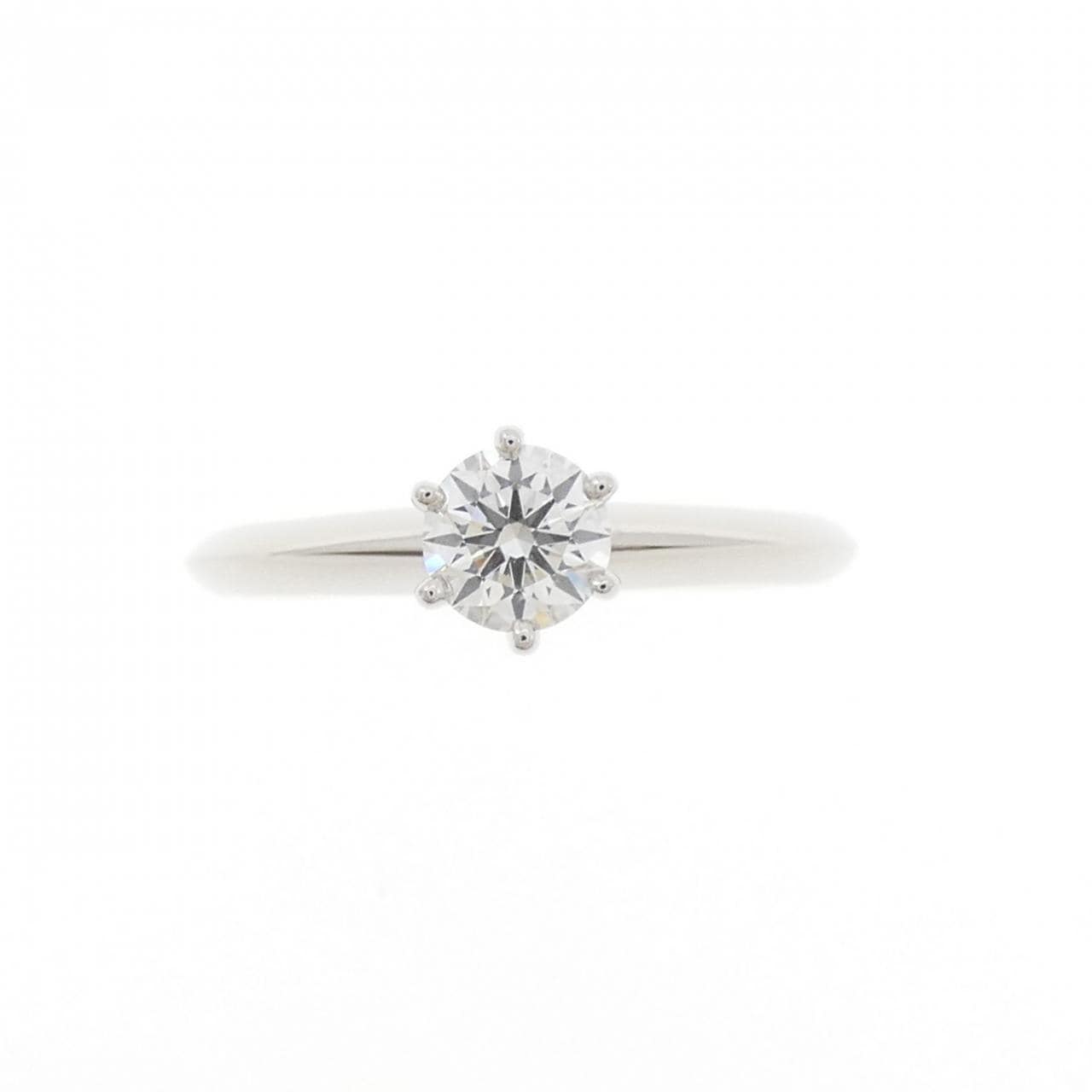 ティファニー クラシックソリティア リング 0.34CT H VVS2 3EXT