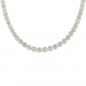 K18WG ダイヤモンド ネックレス 2.00CT