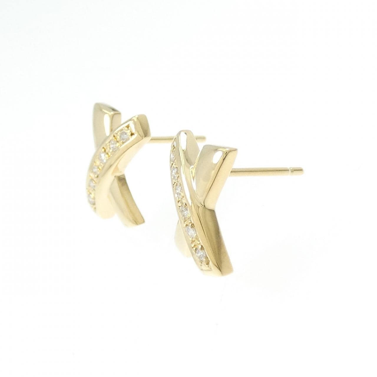 K18YG ダイヤモンド ピアス 0.12CT
