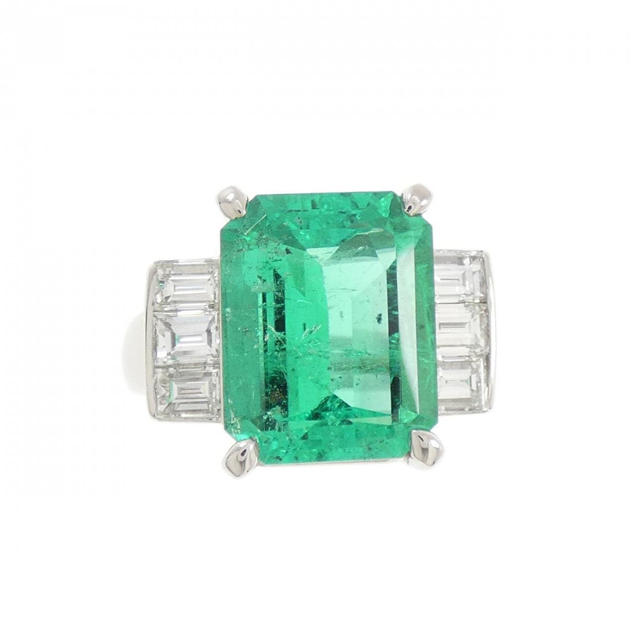 PT900 エメラルド リング 5.58CT コロンビア産
