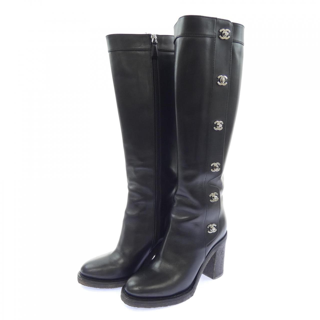 シャネル CHANEL ハイブーツ HIGH BOOTS ターンロック G31203X47535 ロングブーツ