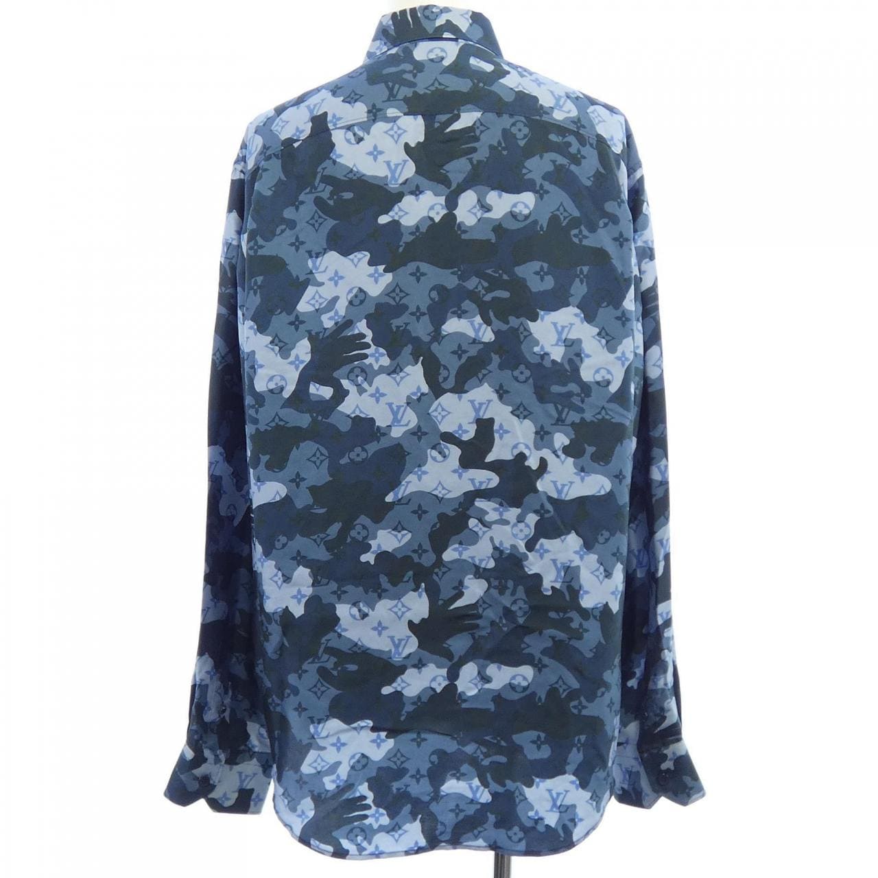 ルイヴィトン LOUIS VUITTON モノグラムカモレギュラーシルクシャツ HJS11WXFU シャツ