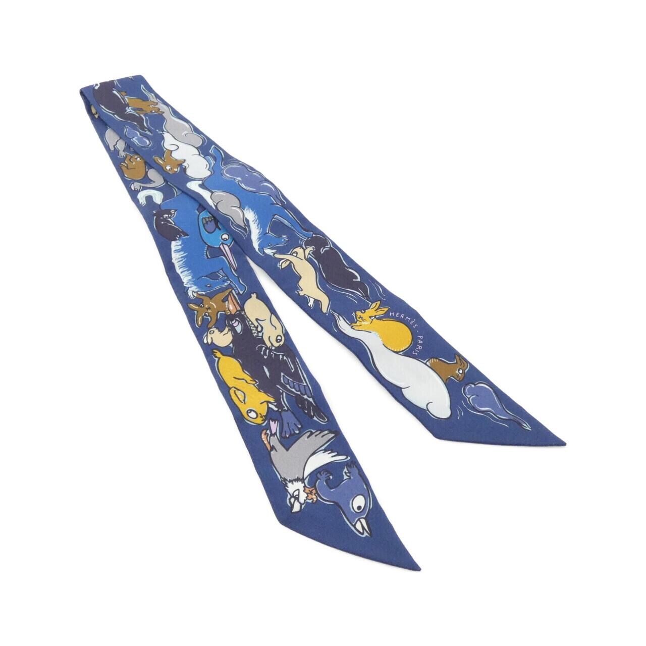 HERMES エルメス スカーフ ツイリー MILLE ET UN LAPINS ジョーヌ