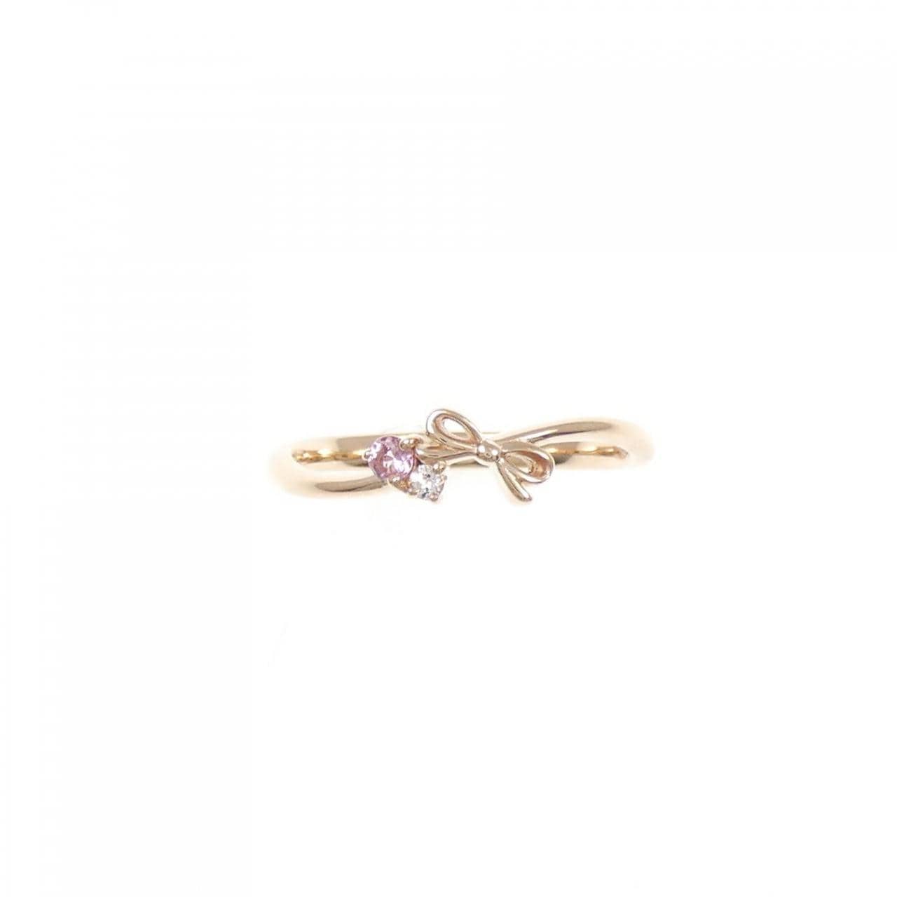 K10PG リボン トルマリン リング