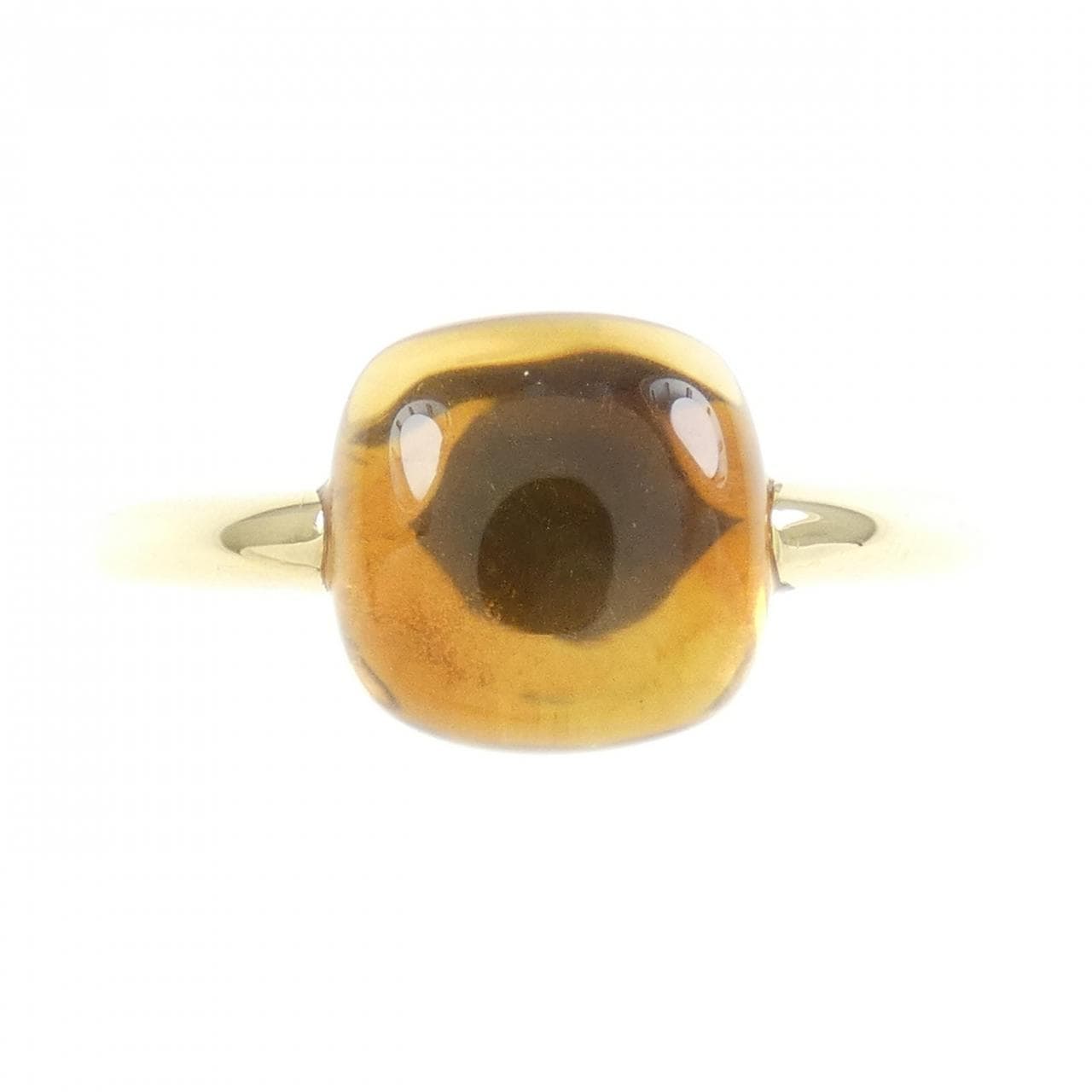 K18YG シトリン リング 2.22CT