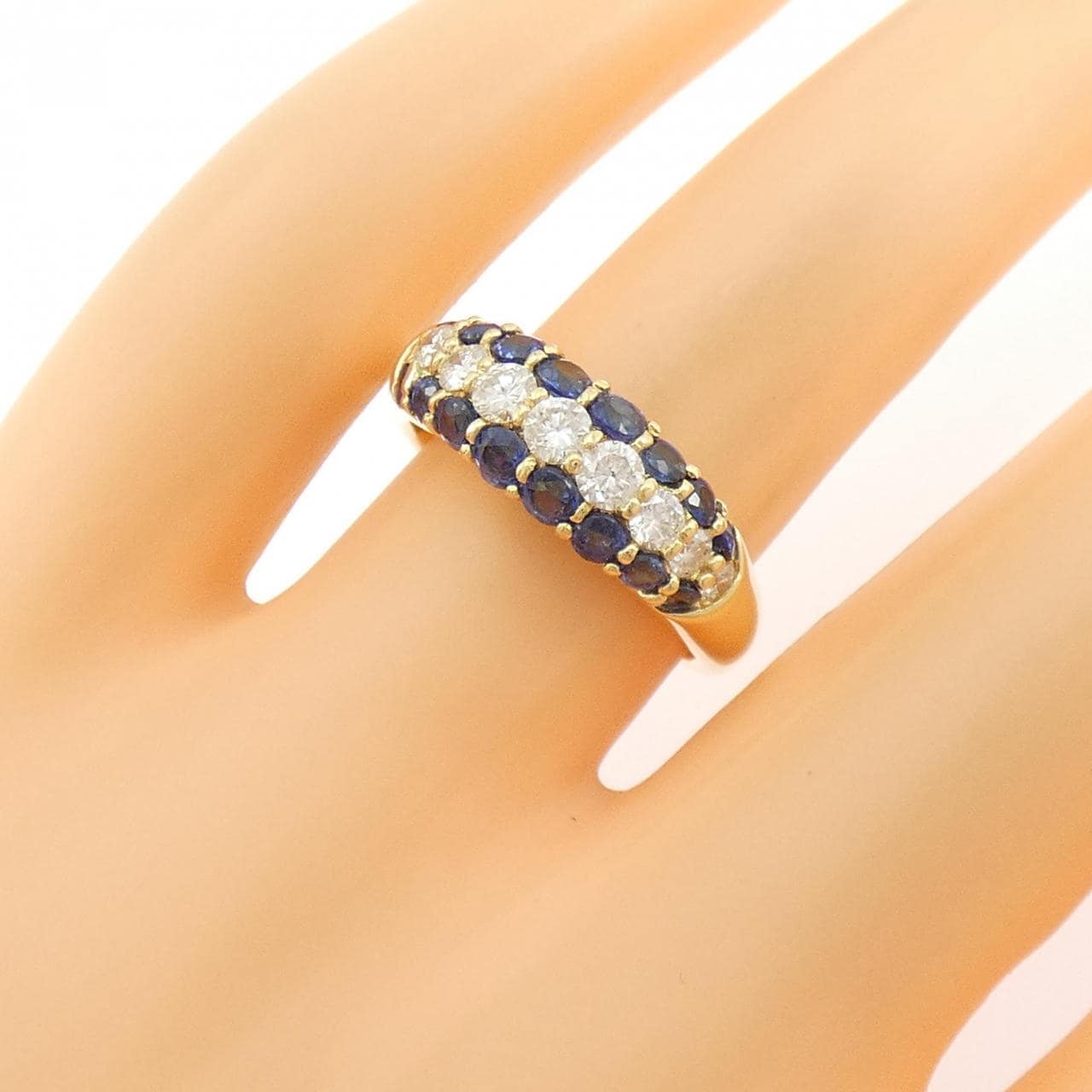 K18YG サファイヤ リング 1.22CT