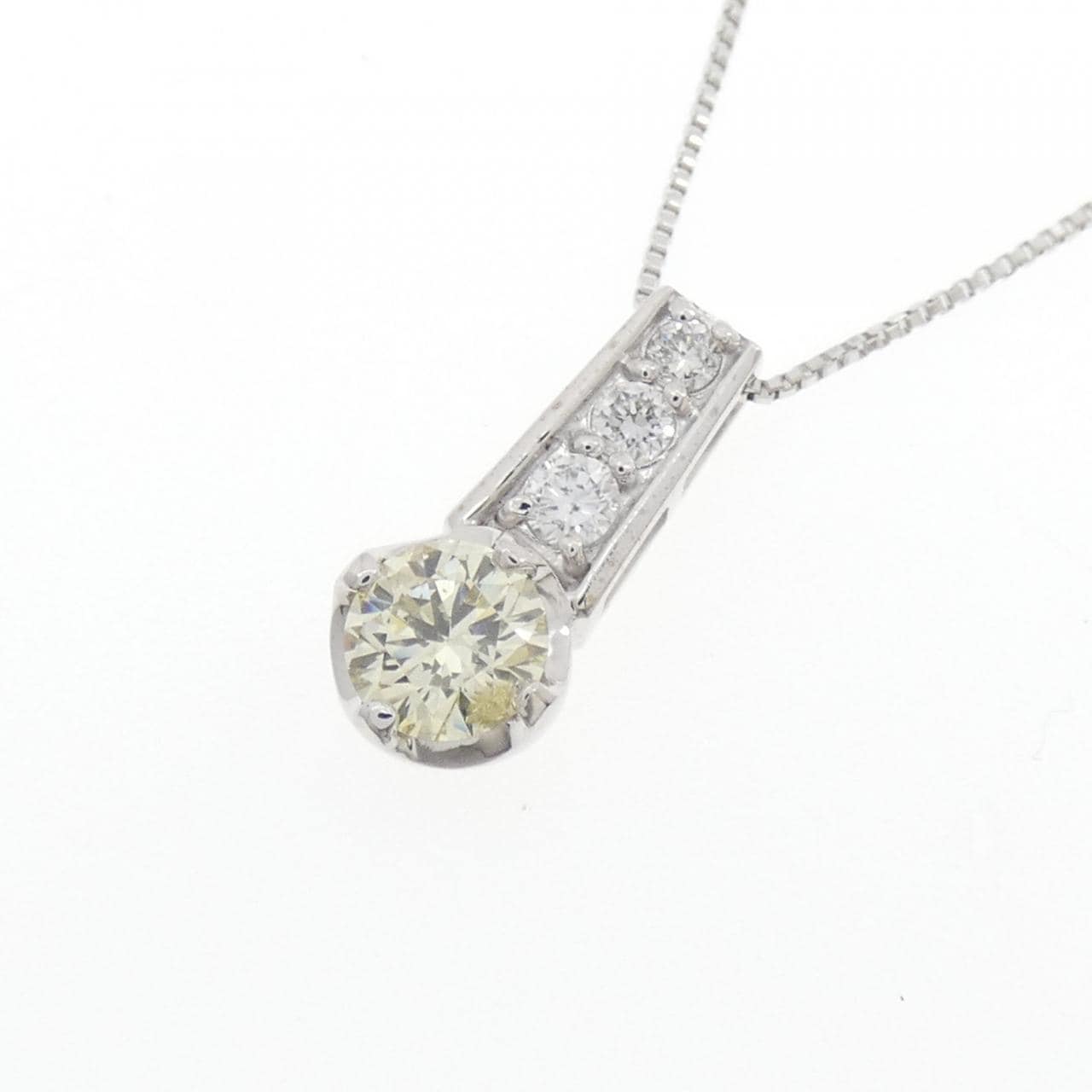 K18WG ダイヤモンド ネックレス 0.50CT