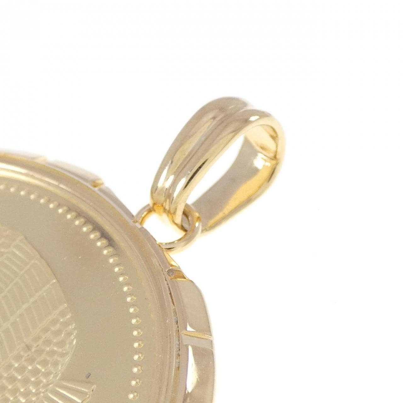 K18YG(枠) コイン ペンダント