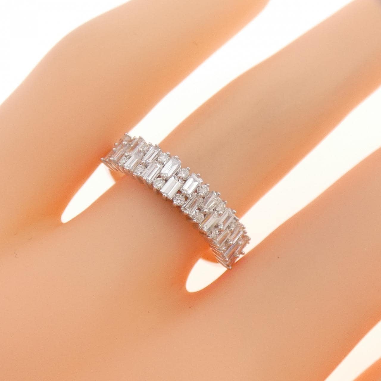 K18WG ダイヤモンド リング 0.50CT