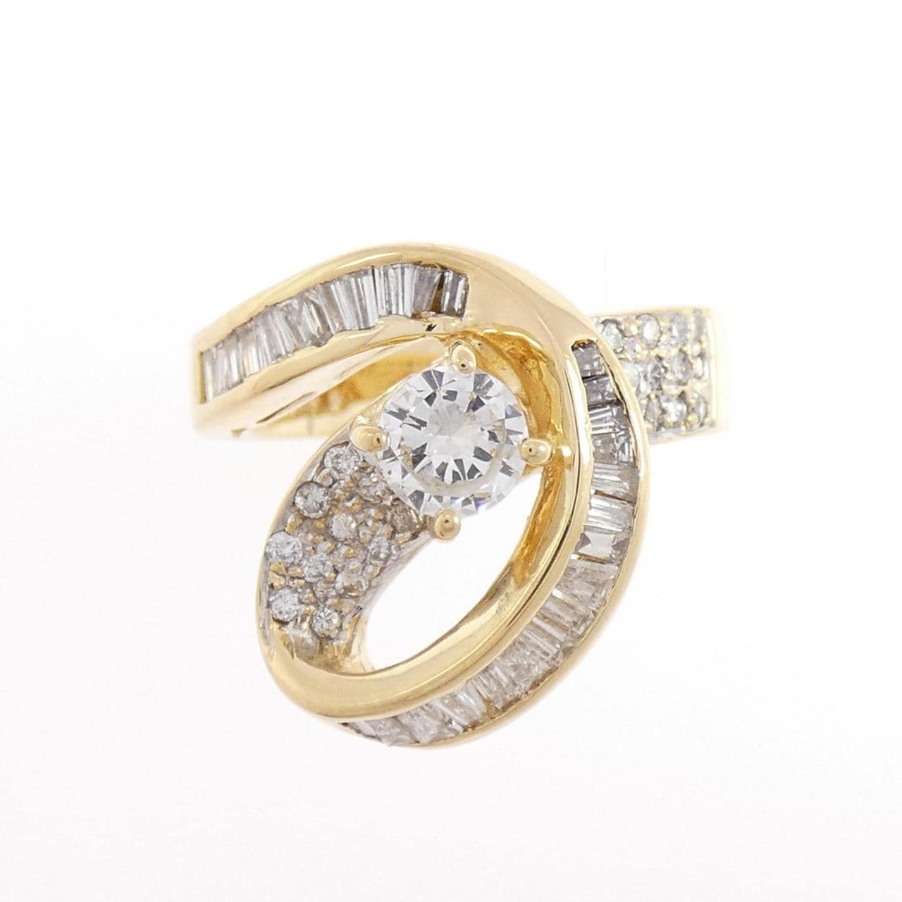 K18YG ダイヤモンド リング 0.45CT