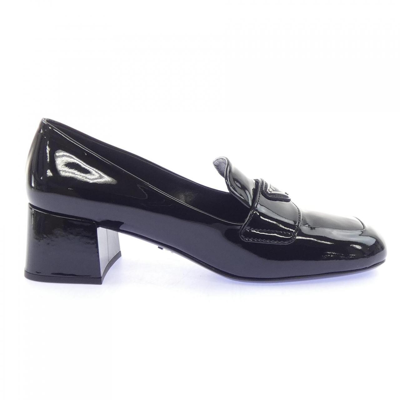 プラダ PRADA トライアングルロゴ チャンキーヒールローファー 1D763M シューズ