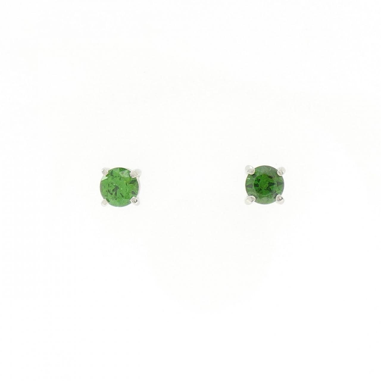 PT900 デマントイドガーネット ピアス 0.68CT