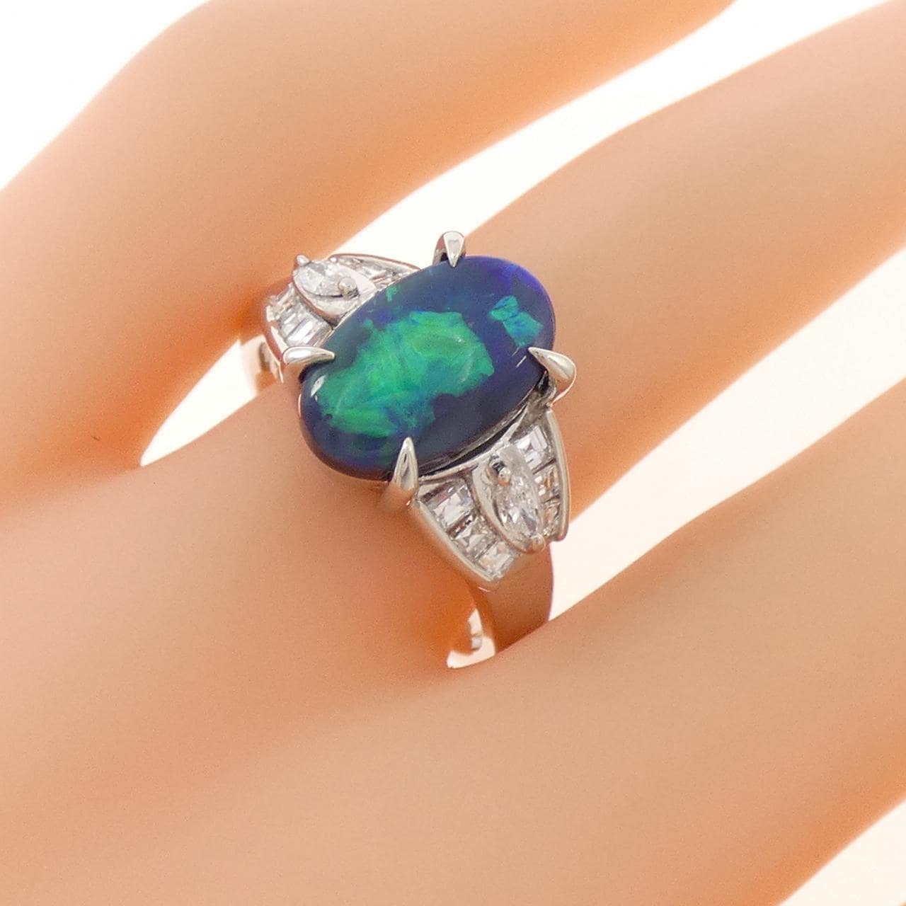 PT900 ブラックオパール リング 2.57CT