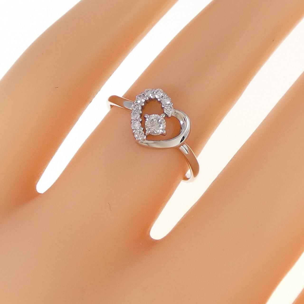PT900 心形鑽石戒指 0.20CT