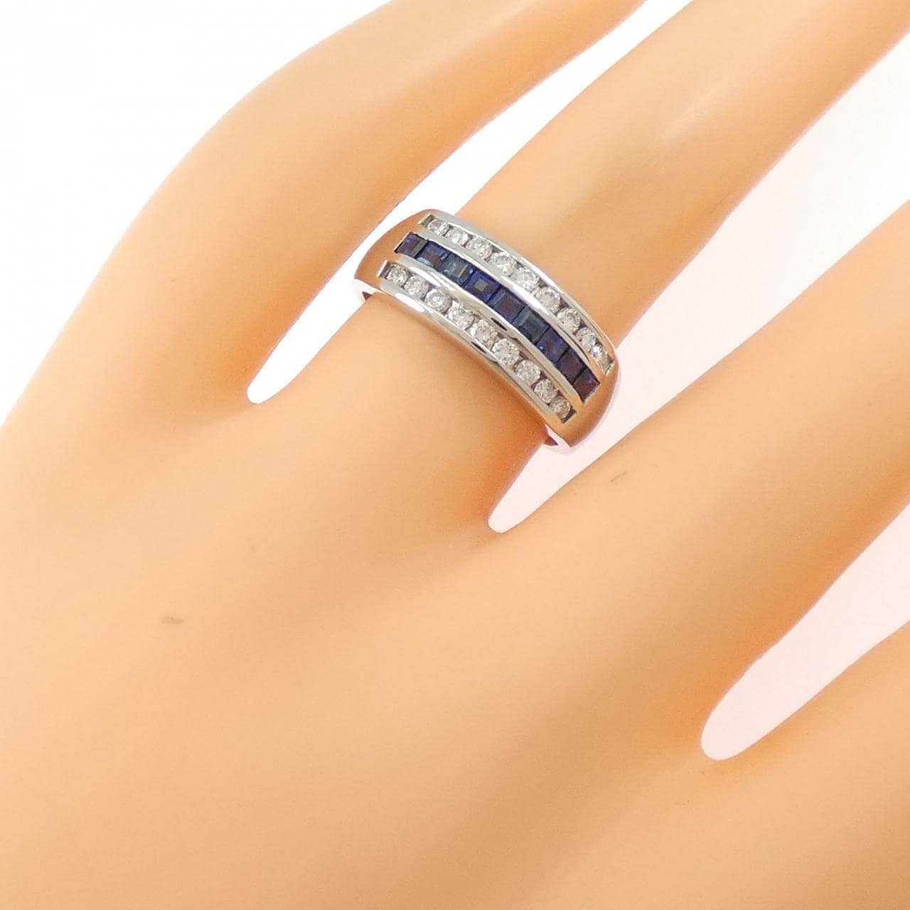 PT900 サファイヤ リング 0.35CT
