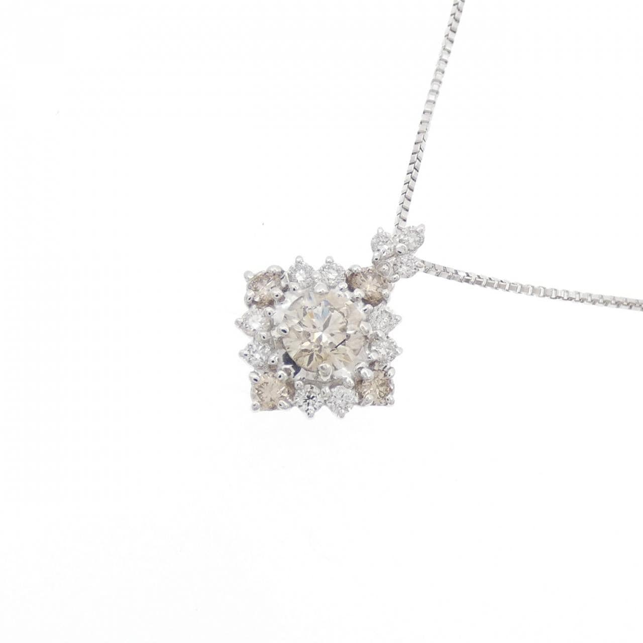 K18WG ダイヤモンド ネックレス 0.20CT