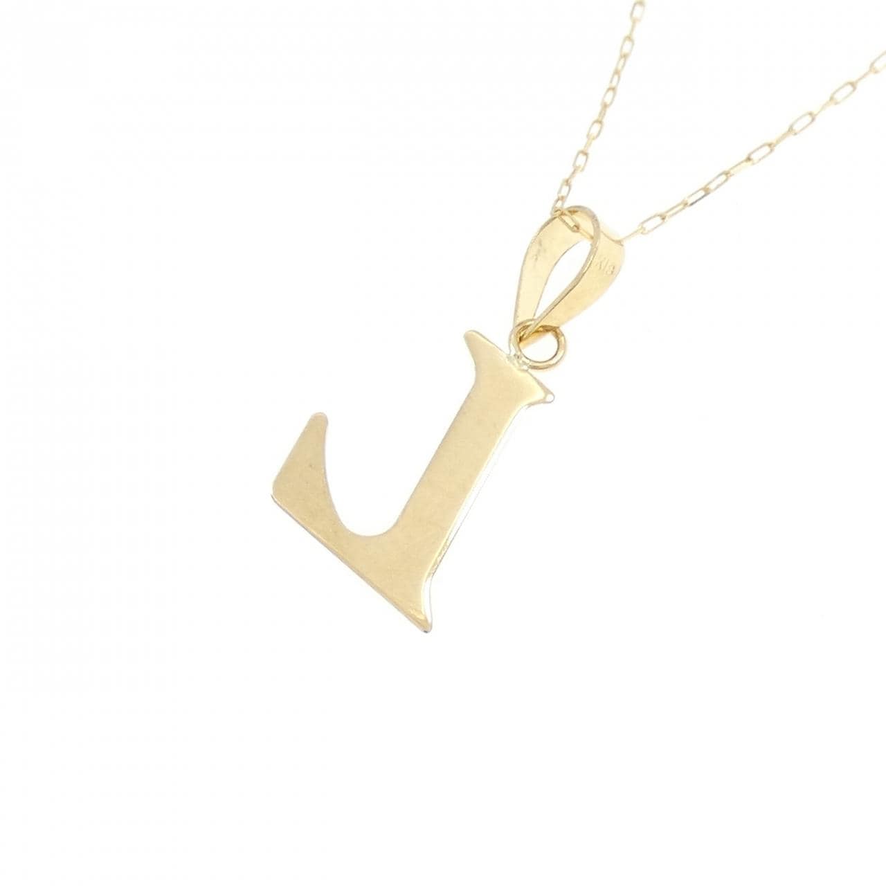 【新品】K18YG イニシャルL ネックレス