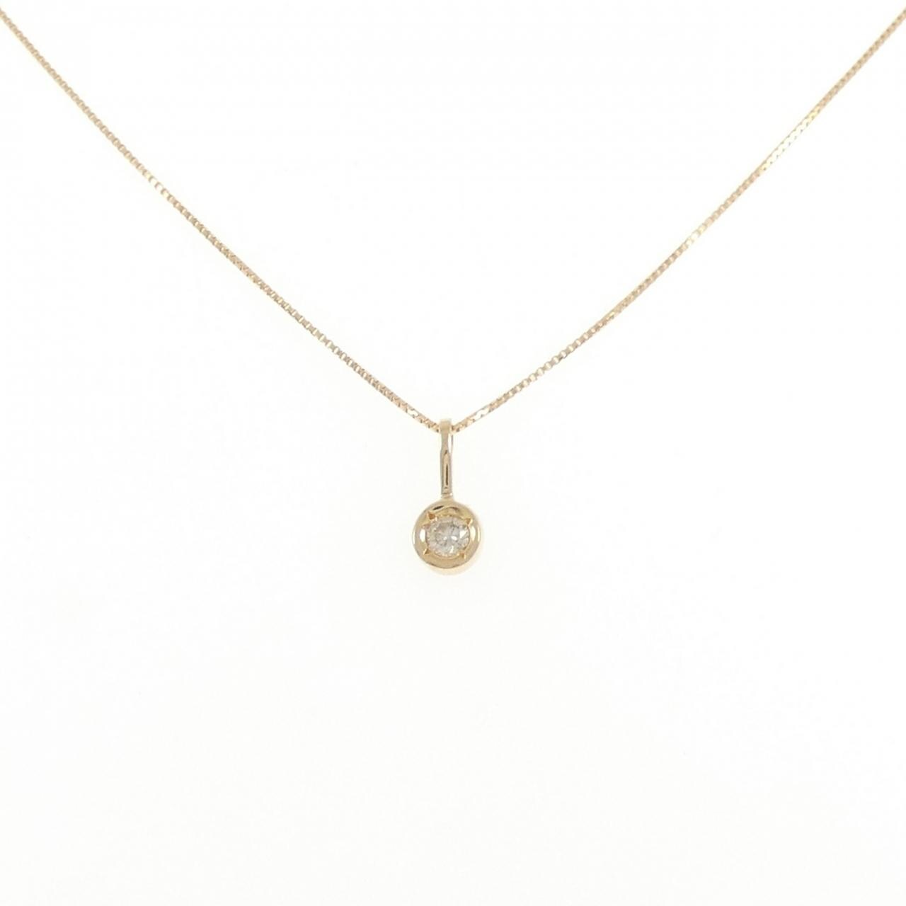 K18YG ダイヤモンド ネックレス 0.08CT