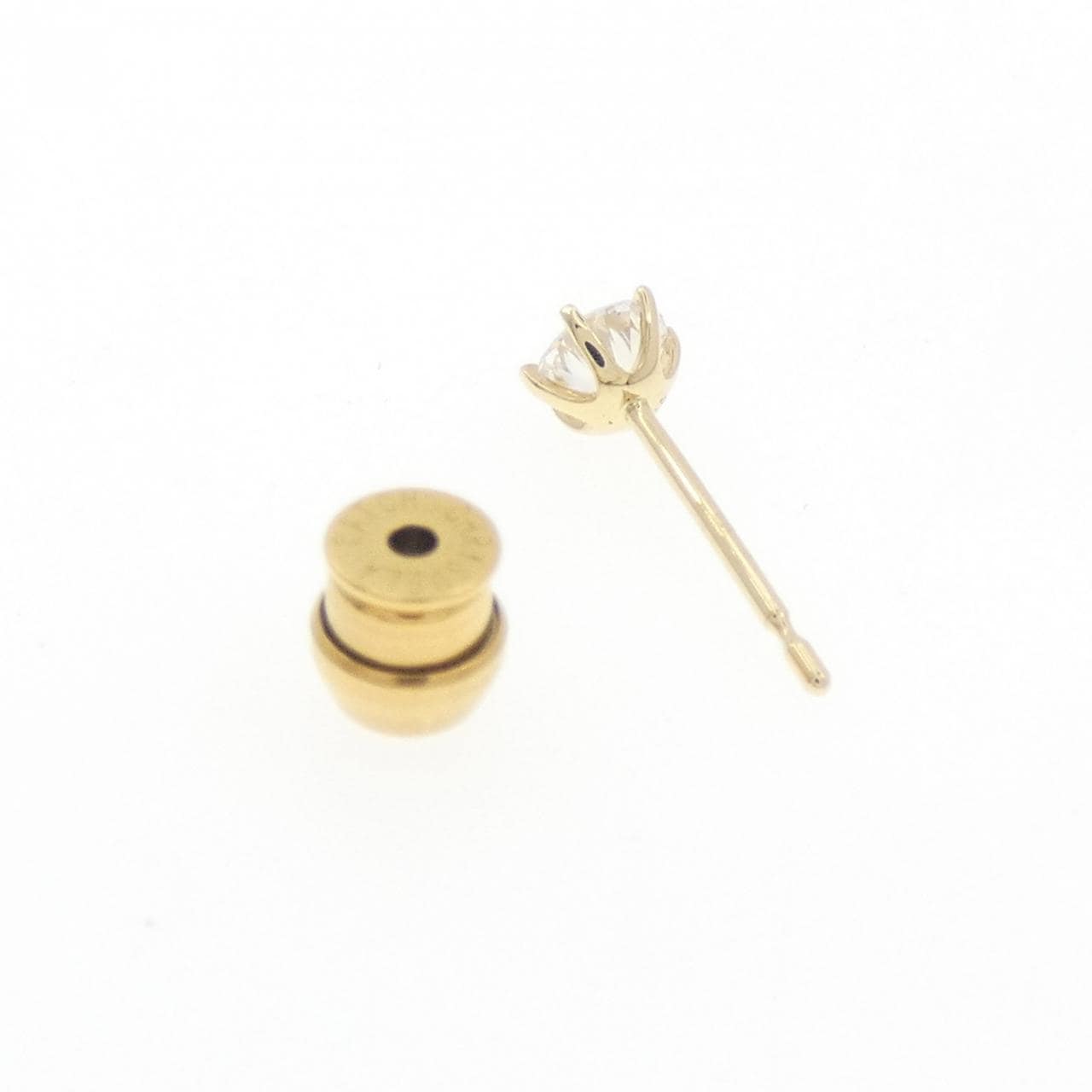 【リメイク】K18YG/ST ダイヤモンド ピアス 0.224CT D VS2 VG 片耳