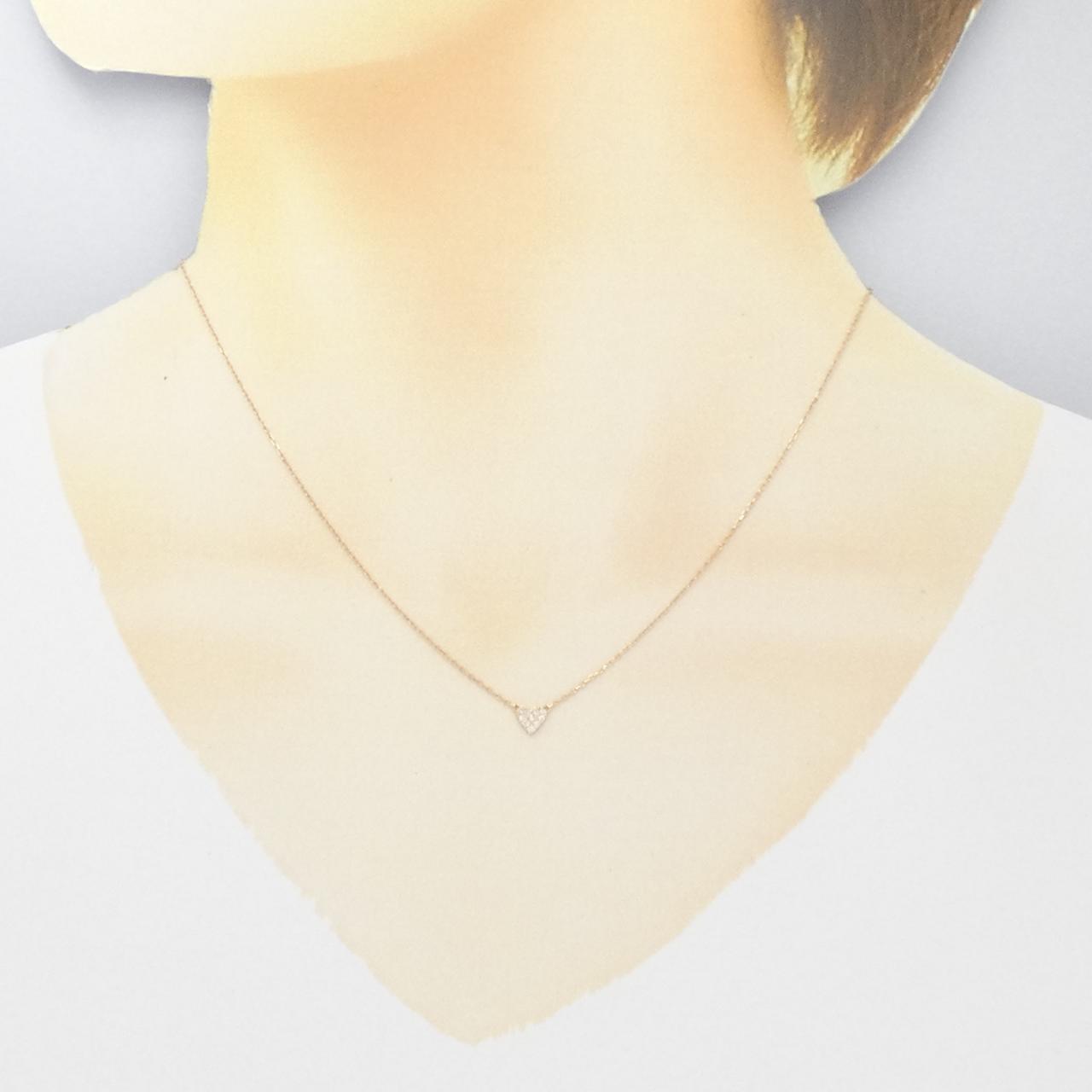 アーカー ハートパヴェ ネックレス 0.05CT