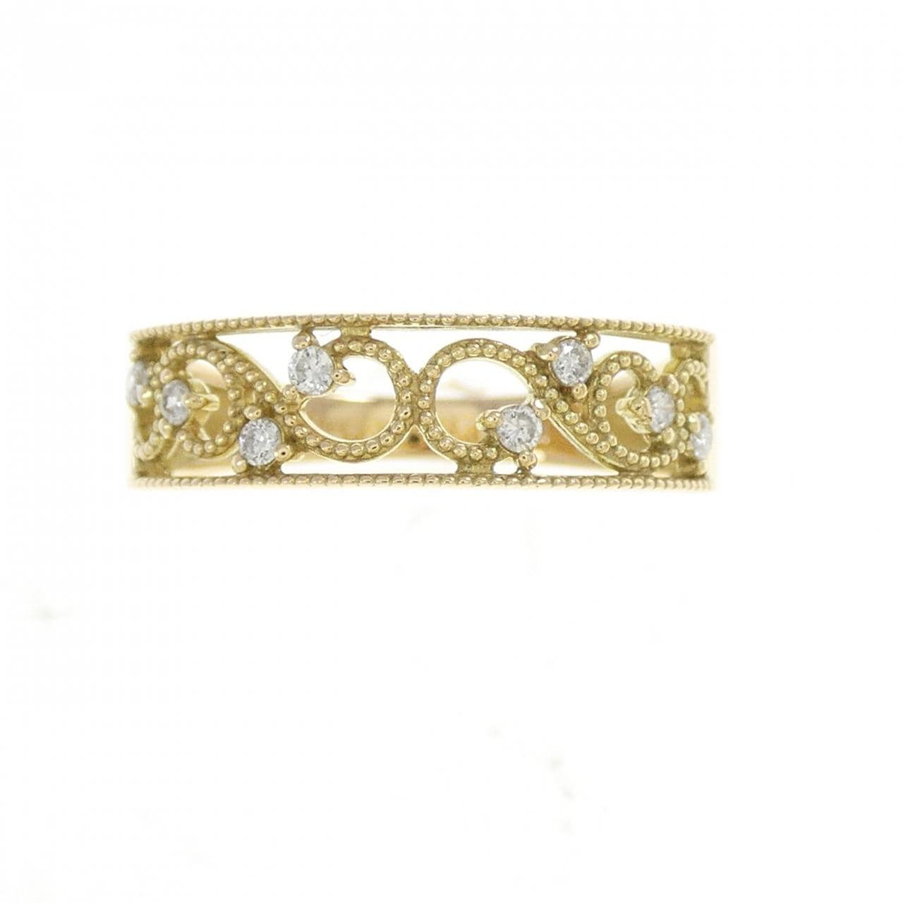 K18YG ダイヤモンド リング 0.10CT