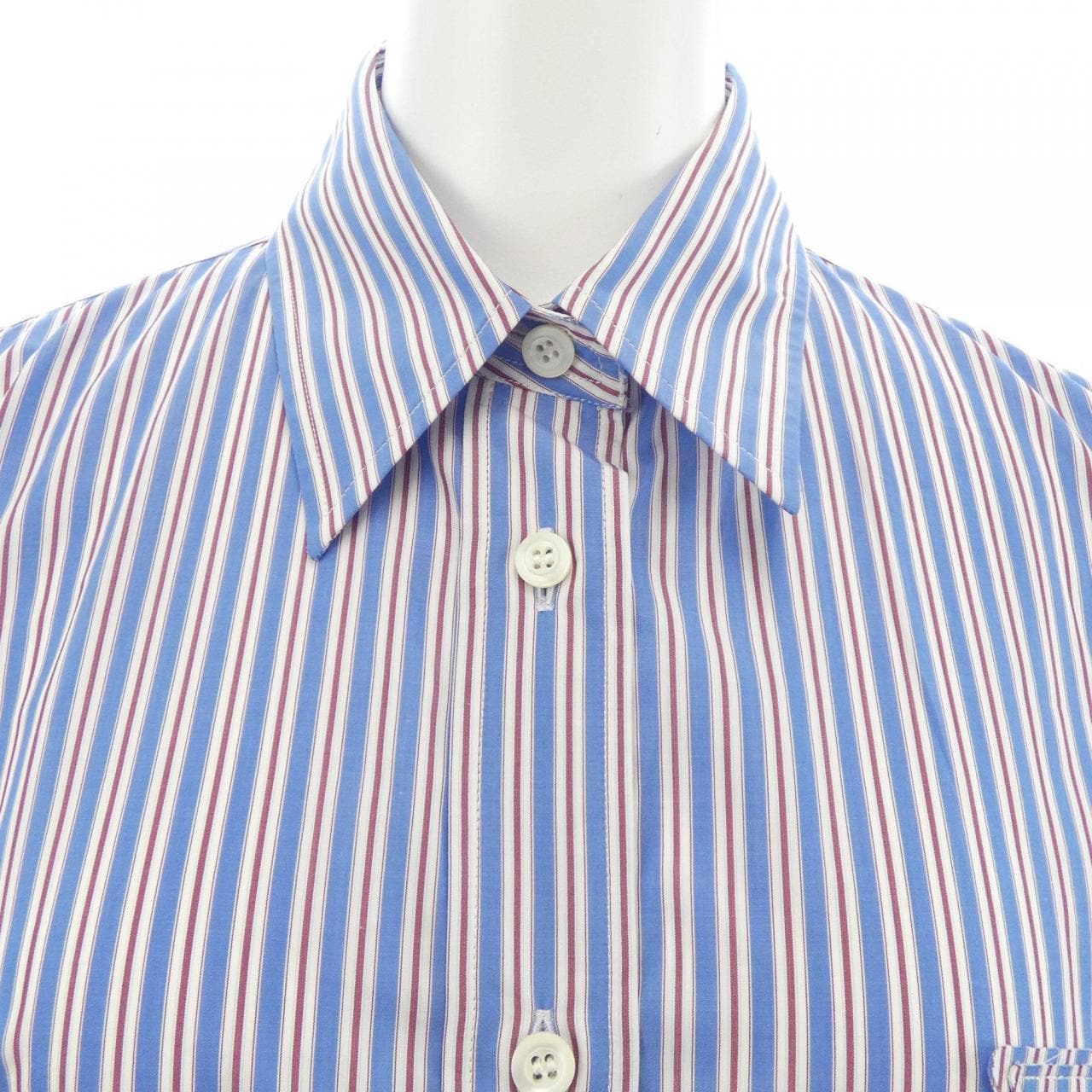 プラダ PRADA ストライプ ポプリン シャツ P488HG SOOO 16PF シャツ