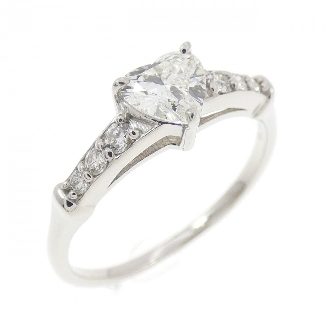 PT900 ハート ダイヤモンド リング 0.40CT