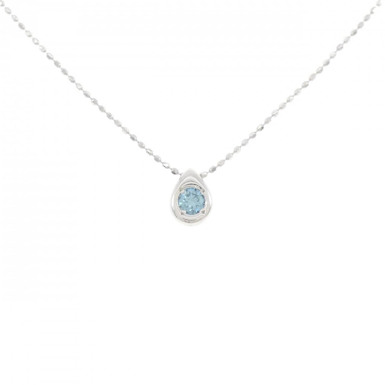 K18WG ダイヤモンド ネックレス 0.10CT