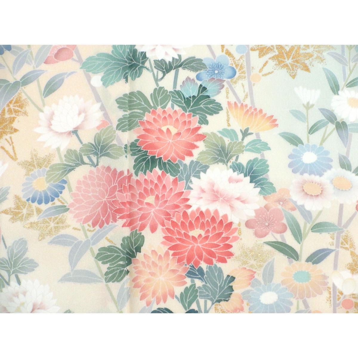 【未使用品】訪問着　友禅金彩加工　ボカシ染