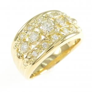 K18YG ダイヤモンド リング 0.52CT