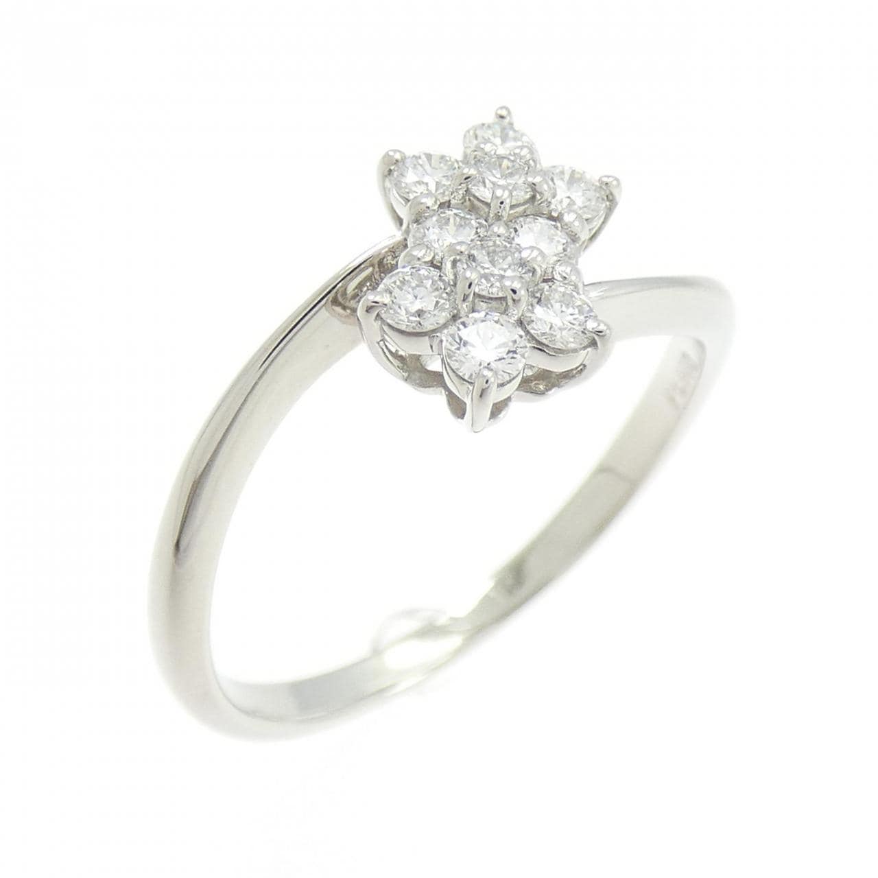 PT900 フラワー ダイヤモンド リング 0.300CT