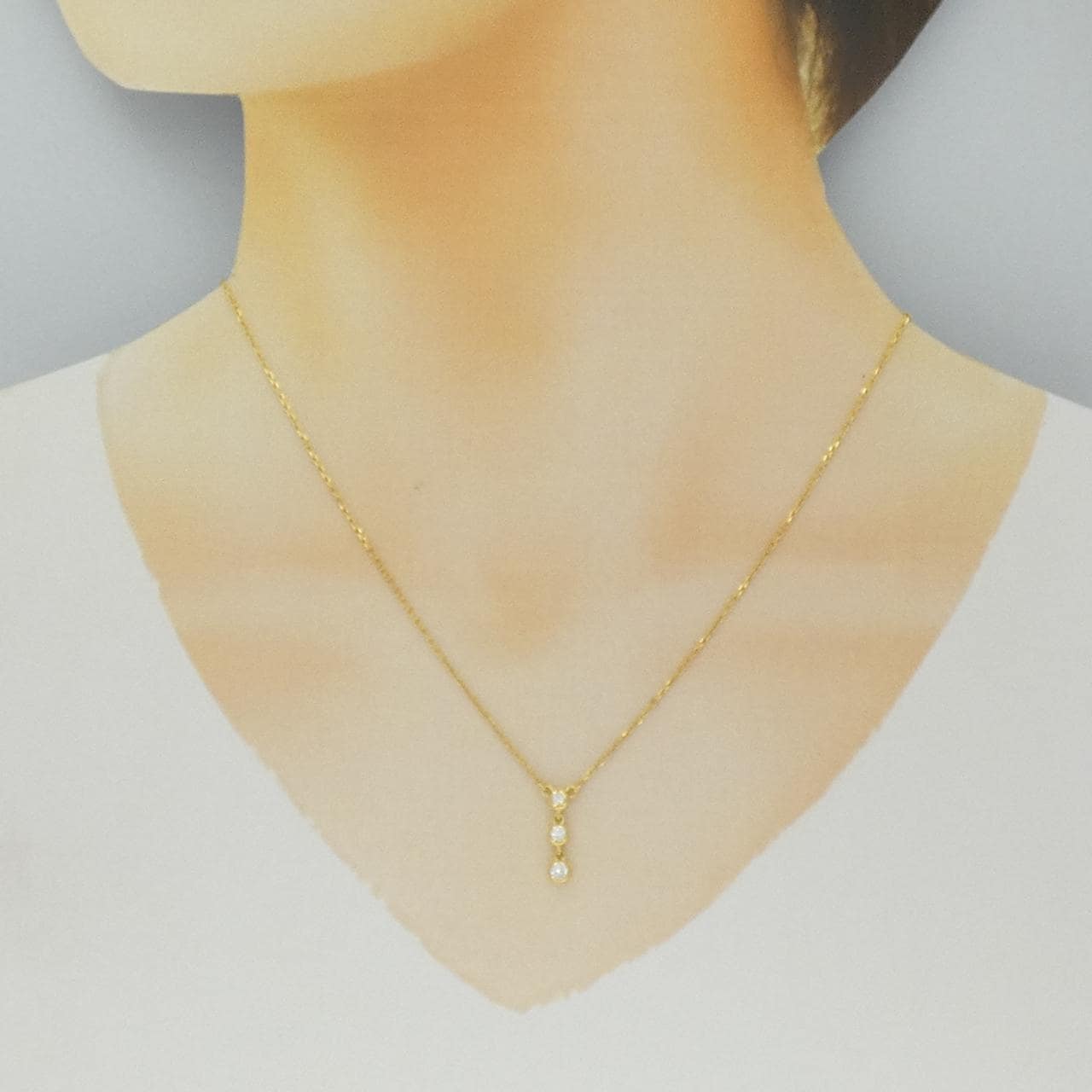 ミキモト ダイヤモンド ネックレス 0.13CT