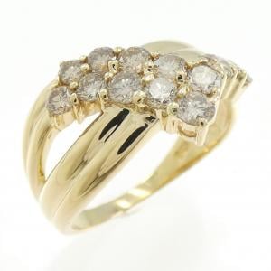 K18YG ダイヤモンド リング 1.09CT