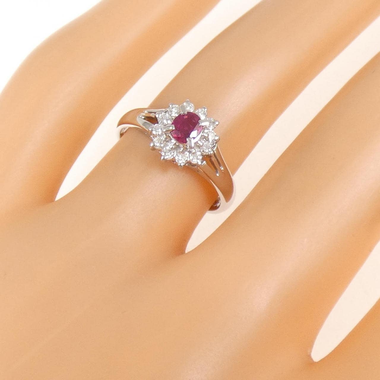 PT850 ルビー リング 0.25CT