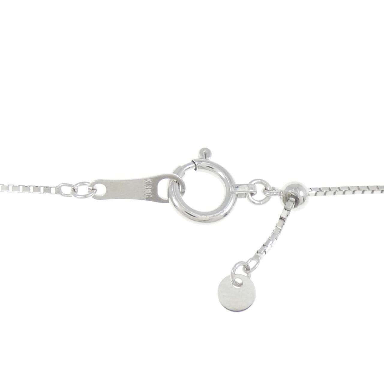 K18WG グリーンガーネット ネックレス 0.80CT