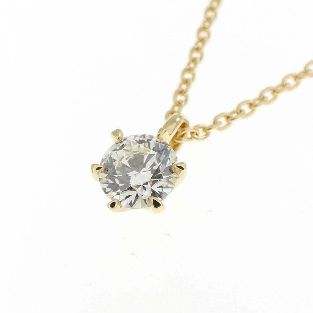 【リメイク】K18YG ダイヤモンド ネックレス 0.207CT H VS2 3EXT