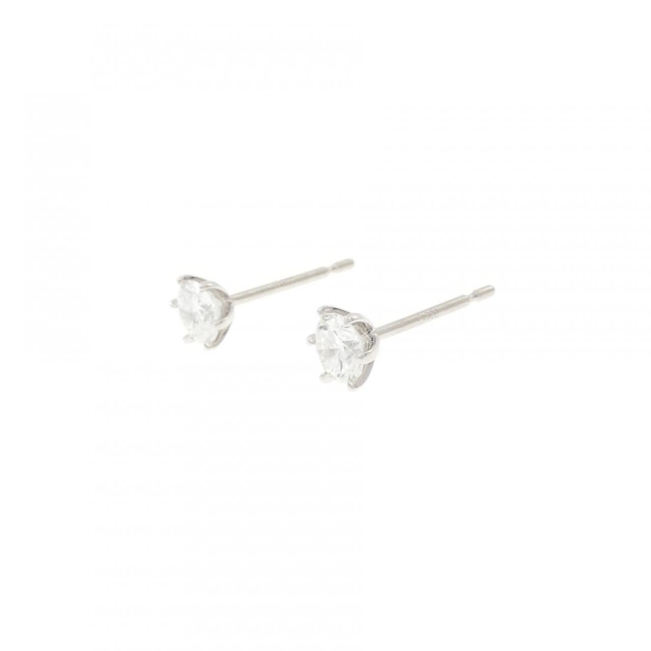 【リメイク】PT900/ST ダイヤモンド ピアス 0.257CT 0.264CT D-E VS1 VG-G