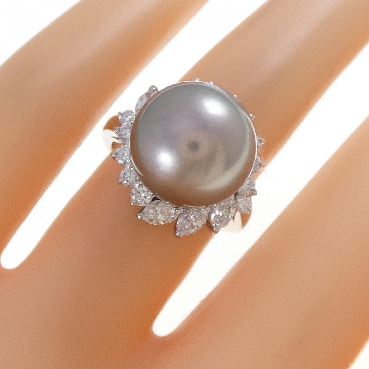 タサキ 黒蝶パール リング 11.9mm