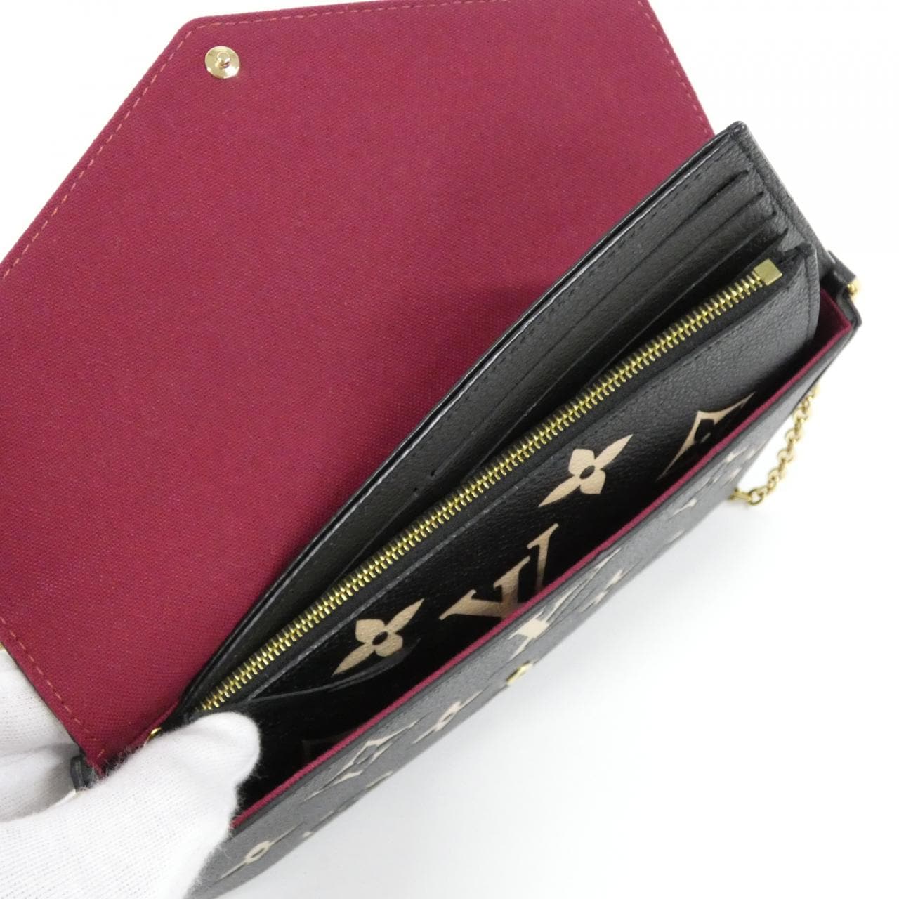 ルイヴィトン バイカラー モノグラム アンプラント ポシェット フェリシー M80482 ショルダーバッグ