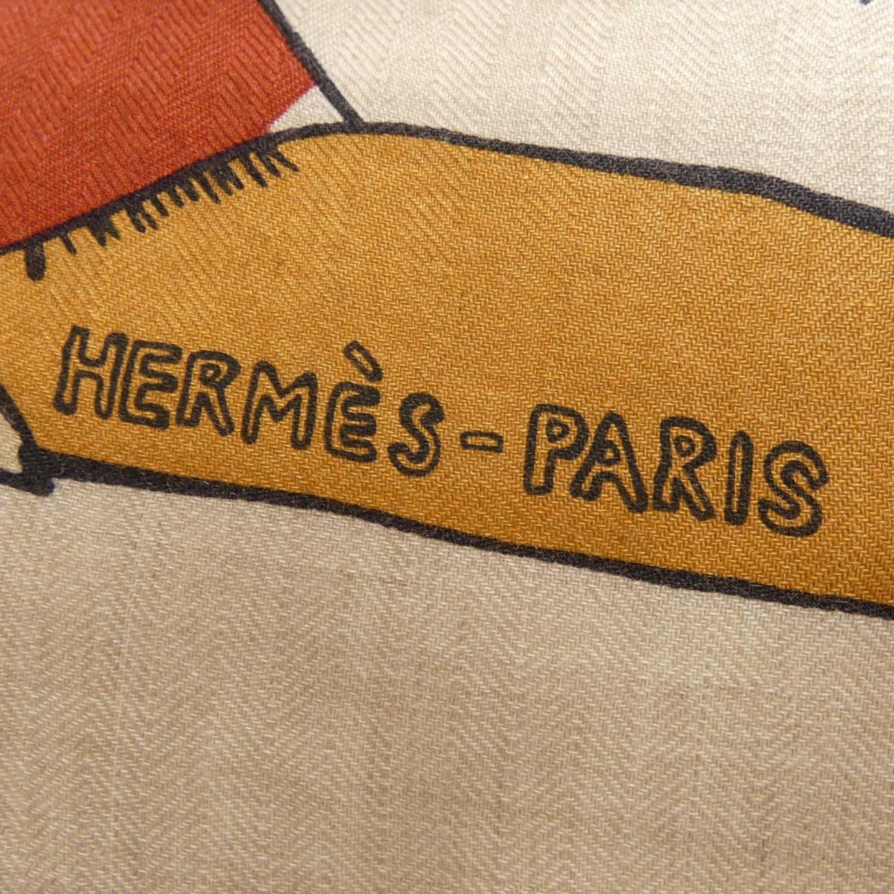 エルメス HERMES 千と一のウサギ H364007S トライアングルジェアン ショール