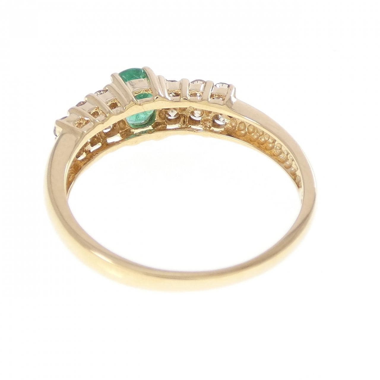 K18YG エメラルド リング 0.31CT