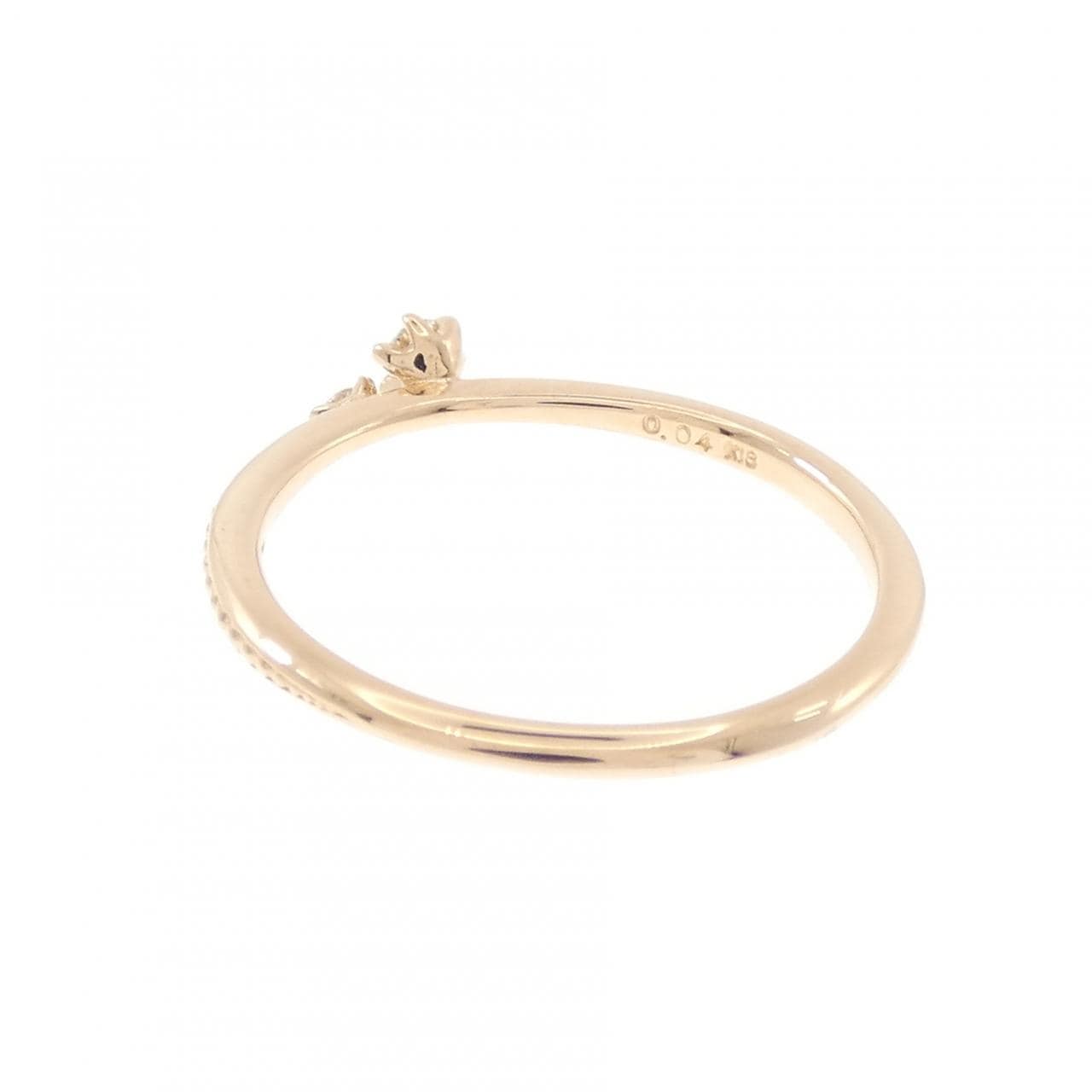 アガット ダイヤモンド リング 0.04CT