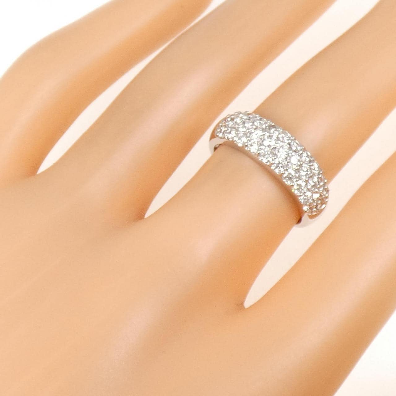 PT900 パヴェ ダイヤモンド リング 1.00CT