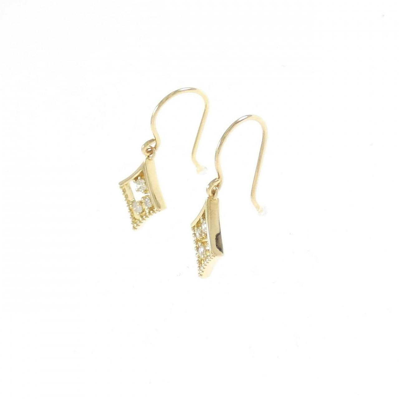 K18YG Diamond earrings