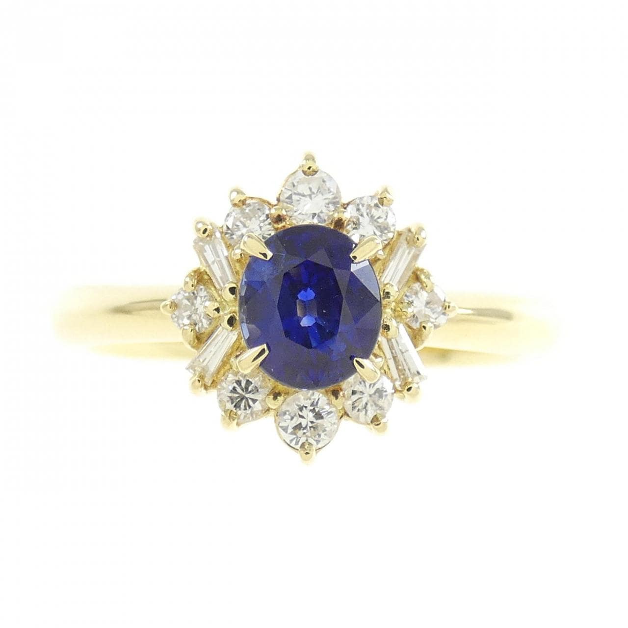 K18YG サファイヤ リング 0.52CT