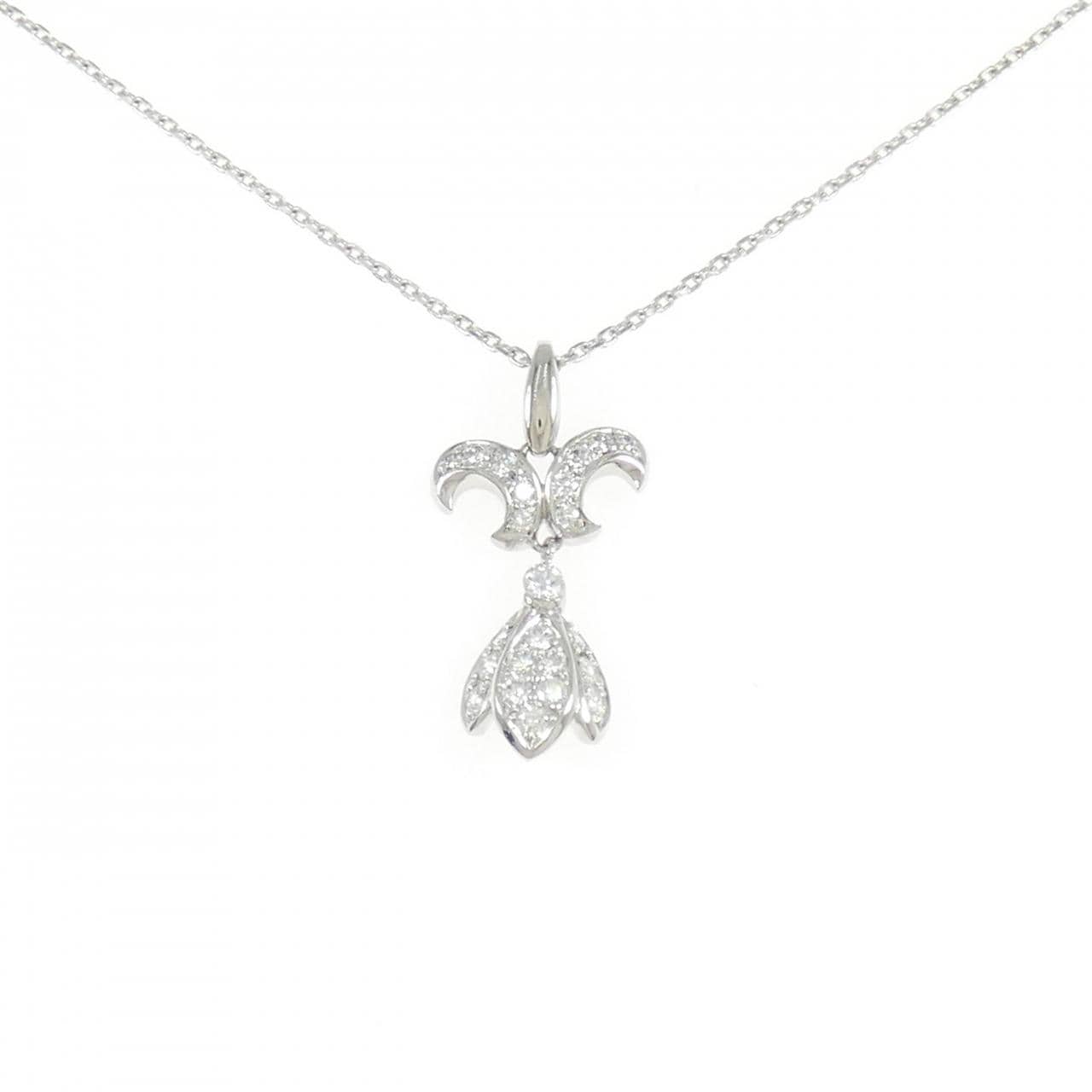 ロイヤル アッシャー ダイヤモンド ネックレス 0.35CT